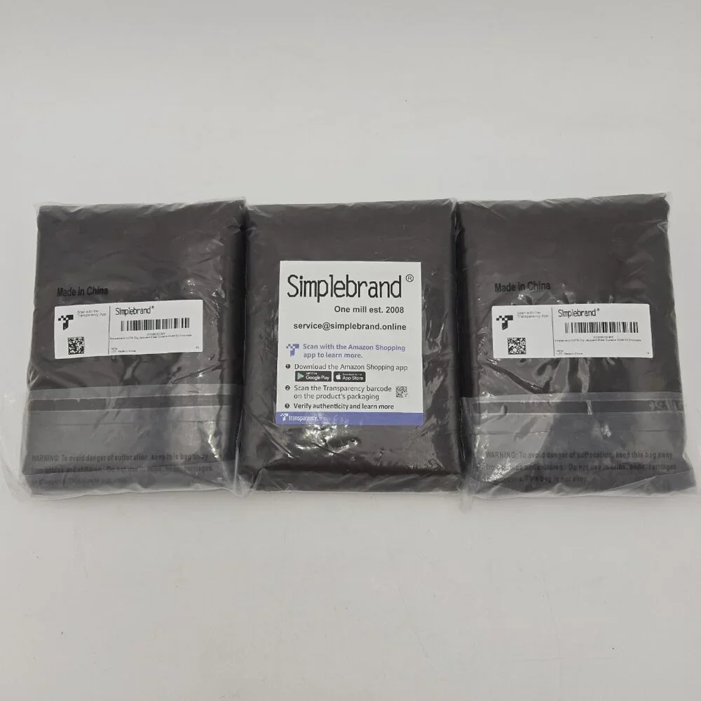 3 Simple Brand Jacquard‎ Sheer Curtains 40 x 84 Brown Chocolate Set of 3 New S2